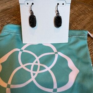 Elegant Black Dangle Earrings